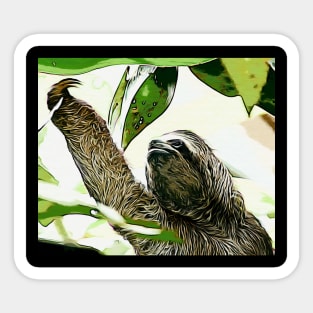 Amazon Sloth Sticker